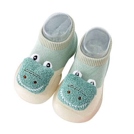 

ZMHEGW Kids Shoes Summer And Autumn Comfortable Cute Dinosaur Puppy Pattern Children Mesh Breathable Floor Shoes For Toddler