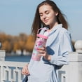 thumbnail image 6 of 30 oz Flamingo Tumbler with Handle, Large Insulated Tumbler with Flip & Straw Coffee Mug Cup Stainless Steel Gifts for Women Men Youth, 6 of 6