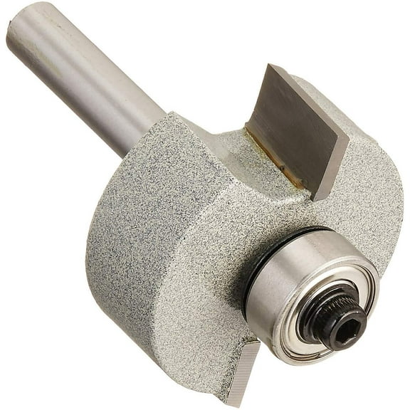 Vermont American 23117 3/8-by-1/2-Inch Carbide Tipped Rabbet Router Bit, 1/2-Inch Ball Bearing 2-Flute 1/4-Inch Shank