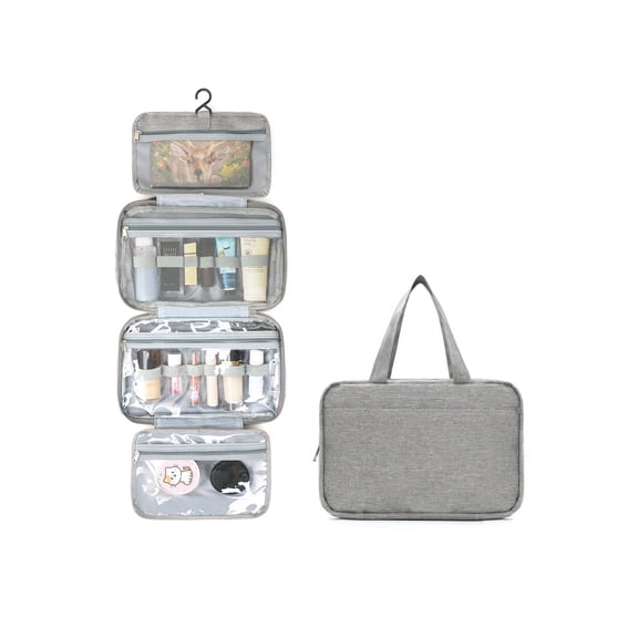 Large Hanging Hook Toiletry Bag Waterproof Foldable Handbag Travel Cosmetic Bag Shaver Organizer Bag Women s Makeup Bag Travel Essentials University Cruise Summer Vacation