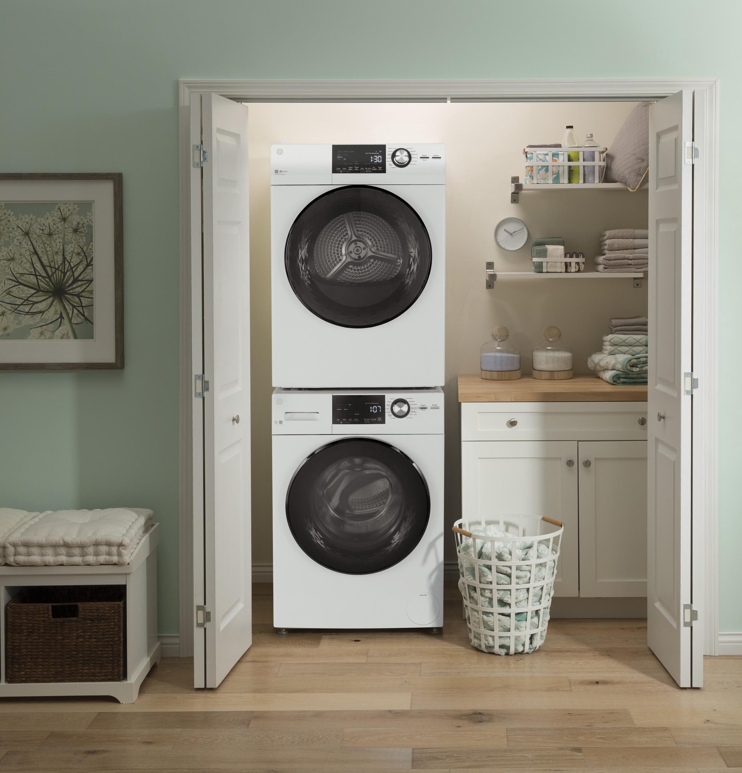 Ge Gfd14es 24" Wide 4.3 Cu Ft. Energy Star Rated Electric Dryer - White