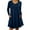 Navy Dress, variant on Htigea Women's Sequin Sparkly Dress with Pocket Long Sleeve V-Neck Mini Dresses Elegant Party Cocktail Short Dress Black S