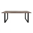 thumbnail image 3 of Casartis Living Legacy 86" Wood Live Edge Dining Table in Brown/Black, 3 of 6