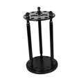 thumbnail image 3 of DYNWAVECA Billiard Pool Cue Rack, Solid Wood Snooker Rod Rack Floor Stand, Convenient Billiards Pool Stick Holder for Billiard Room Bar Black, 3 of 9