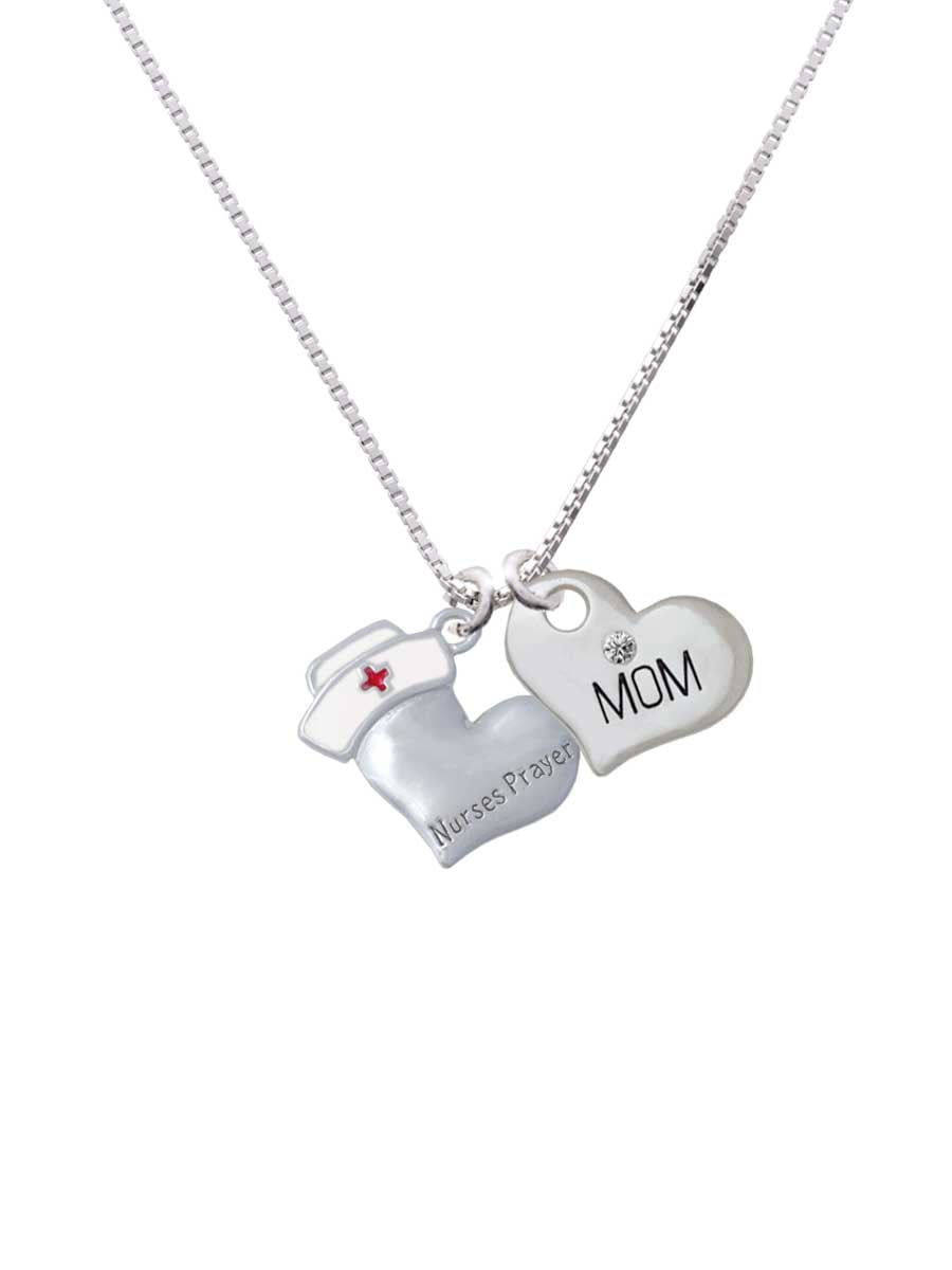 Silvertone Nurse S Prayer Heart Lord Guide Mother Necklace