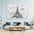 thumbnail image 4 of FREEAMG Paris Eiffel Tower Tapestry Aesthetic Tapestry Wall Hanging for Home Decor 60" x 51" Inches, 4 of 6
