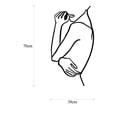 thumbnail image 6 of Tanelorn - Hug - Black Decorative Metal Wall Accessory, 6 of 6