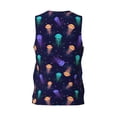 thumbnail image 2 of Rocae Sea Jellyfish for Men's Basketball Jersey Lightweight and Breathable Athletic Tank Top,Quick-Drying Sports Jersey, 2 of 9
