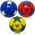 thumbnail image 3 of Balón de fútbol de entrenamiento Yuarrent tamaño 5 durabilidad excepcional color rojo, 3 of 4
