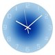 thumbnail image 1 of Reloj de pared moderno con diseño azul degradado, cristal de 30 cm, 1 of 1