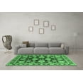 thumbnail image 3 of Ahgly Company Indoor Rectangle Oriental Emerald Green Traditional Area Rugs, 2' x 4', 3 of 4