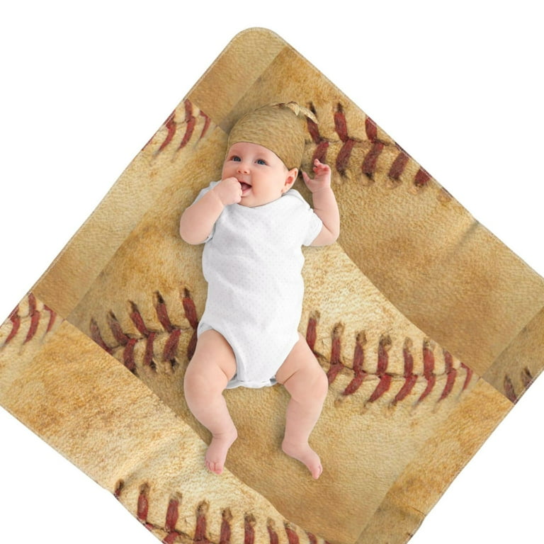 Fotbe Vintage Baseball Printed Baby Swaddle Blanket and Headband Set Newborn Receiving Blanket Swaddle Wrap Swaddling Blankets Neutral for Newborn 35.4 35.4 inches Walmart
