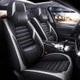 thumbnail image 4 of Bigsalestore Car Seat Covers PU Leather Universal Fit Multicolor 5 Piece, 4 of 13