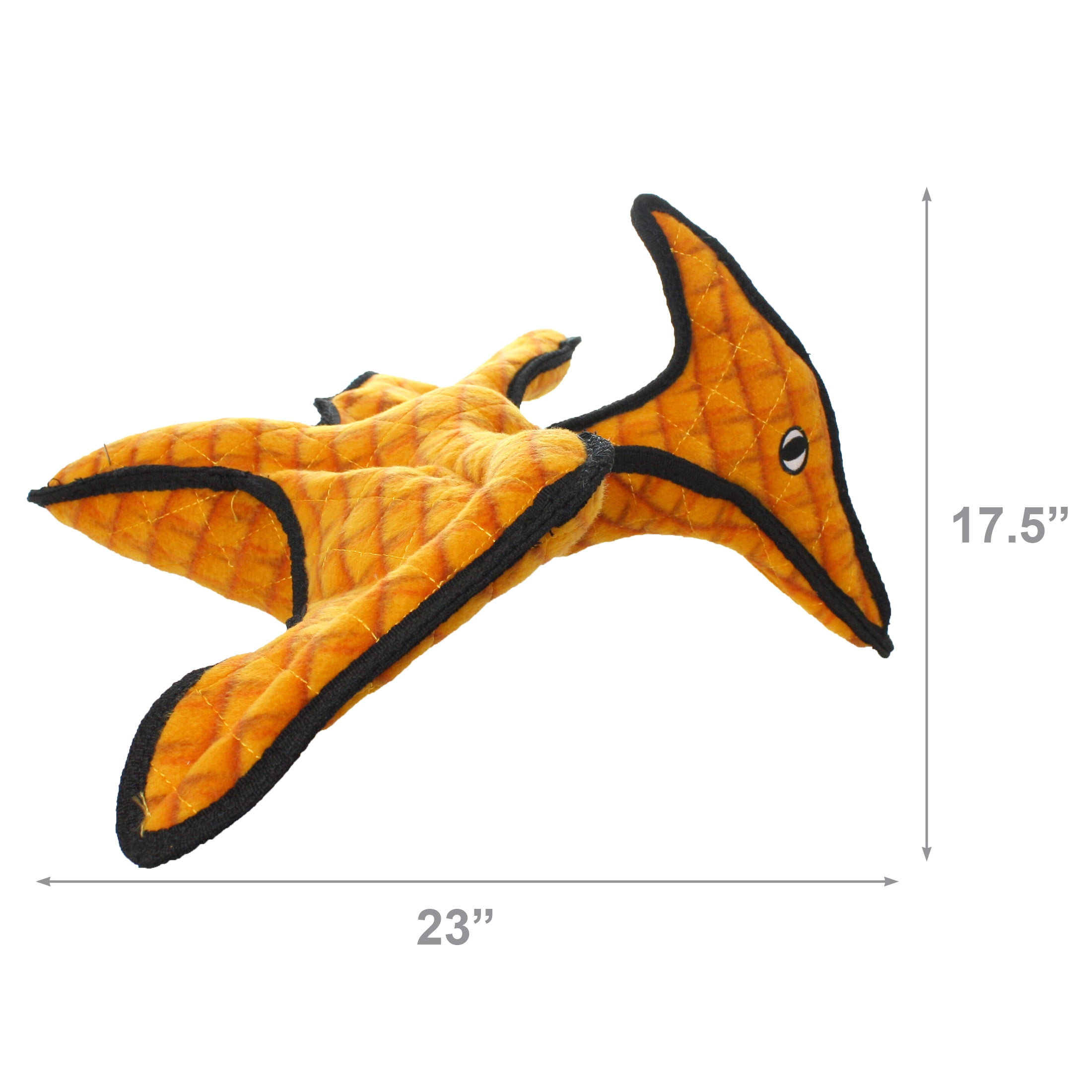 Tuffy Dinosaur Pterodactyl Durable Plush Squeaker Dog Toy