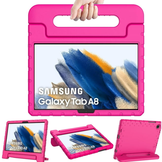 Funda para Galaxy Tab A8 10.5 X200 Agarradera Rosa