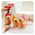 thumbnail image 7 of 5.14" Capybara Plushies Toy Keychains Bag Charms, Cuddly & Soft Fashion Capybara Stuffed Animal Plush Bag Accessories, Birthday Christmas Graduation Back to School Gift for Teens & Women, 7 of 7