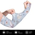 thumbnail image 3 of Fotbe Blue Butterfly UV Sun Protection Arm Sleeves - Tattoo Cover Up - Basketball Arm Sleeve UPF 50 Cooling for Men Women, 3 of 8