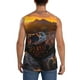 thumbnail image 4 of Fotbe Lizard With Sunglasses Sunset Men's Camiseta sin Mangas Estampada para Hombres, Playera Casual para Gimnasio, Entrenamiento, Playa-X-Large, 4 of 7
