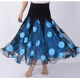 thumbnail image 2 of Long Flowy Practice Ballroom Rehearsal Practice Performance Dance Skirts Adults, 2 of 2