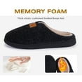thumbnail image 3 of Ecetana Men's Cozy House Slippers Plush Fuzzy Lined Slip-On Indoor Warm Shoes, 3 of 6