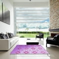 thumbnail image 6 of Ahgly Company Indoor Square Patterned Pastel Purple Pink Area Rugs, 7' Square, 6 of 6