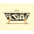 thumbnail image 2 of Fabiano, Marco 14x12 Black Ornate Wood Framed with Double Matting Museum Art Print Titled - SCROLL BATH, 2 of 4
