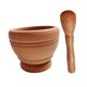 thumbnail image 2 of Picadora de ajo manual portátil de boca ancha multifunción para pesto marrón claro, 2 of 9