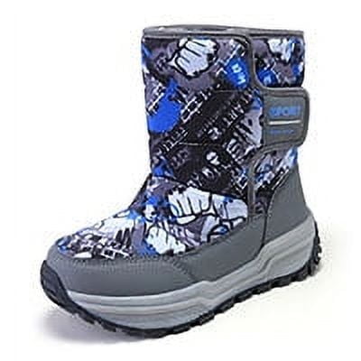 

Lopsie WARMTUNE Boys Snow Boots Waterproof Girls Winter Shoes Warm Shoes for Kids non slip Outdoor Shoes