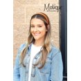 thumbnail image 3 of Motique Accessories Orange 1-inch Satin Hard Headband, 3 of 5