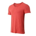 thumbnail image 5 of DHFJKG Men'S T-Shirt Solid Color V-Neck Breathable Slim Fit Comfortable Short Sleeve Casual Fashion Tshirt Outdoor Hiking Relaxed Fit Versatile Tees, 5 of 9