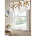 thumbnail image 6 of Sunflower Curtain Valances for Windows, Country Flower Plant Vintage Watercolor Kitchen Valance Window Treatment, Light Filtering Block Curtains for Bathroom/Bedroom/Living Room 42'' x 18'', 6 of 9