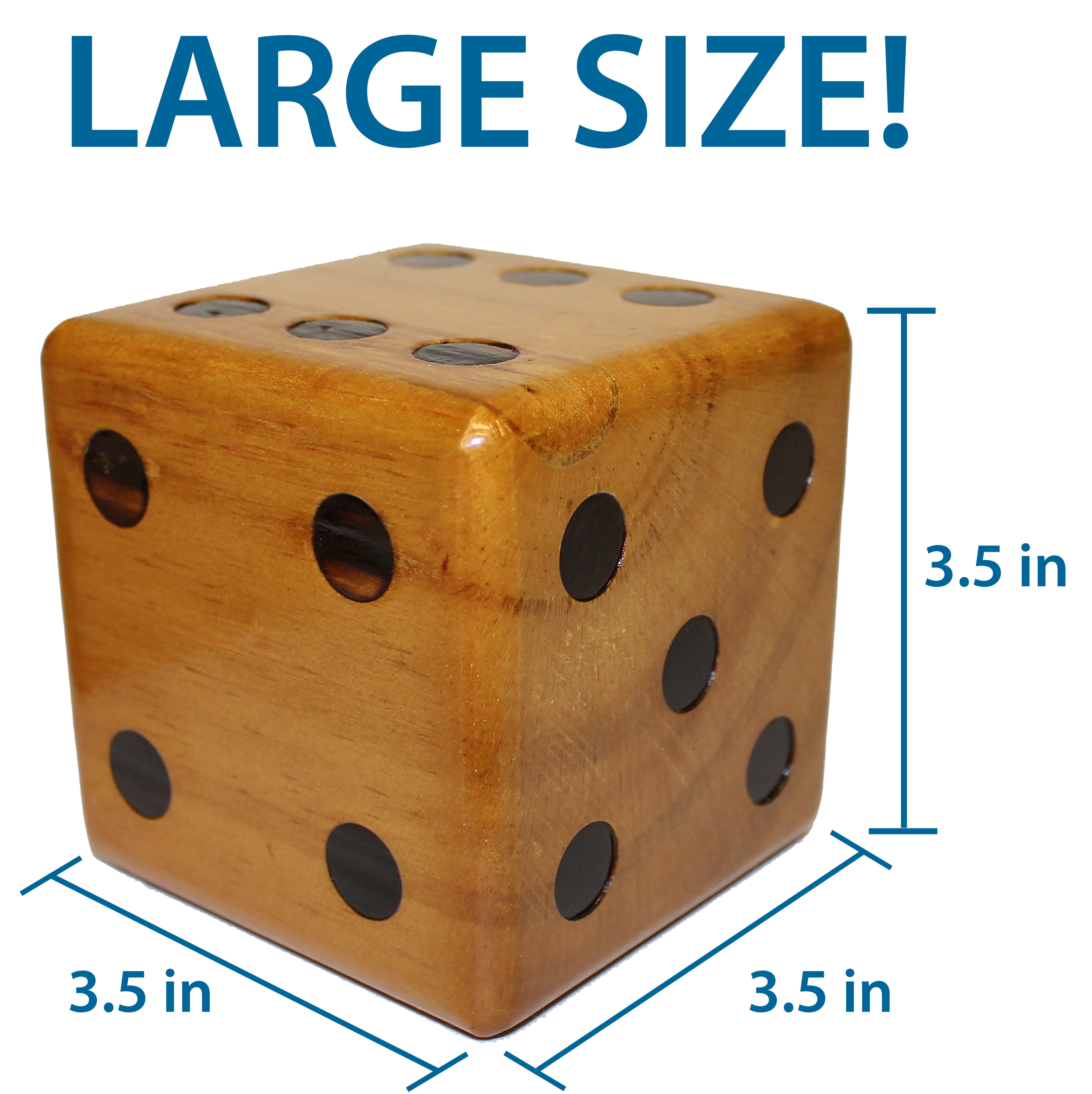 Giant Yard Dice - Dark Stain