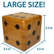 Giant Yard Dice - Dark Stain