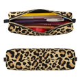 thumbnail image 2 of Easygdp Leopard Print para Estuche de Lápices de Cuero, Estuche de Papelería de Cuero, Estuche de Gran Capacidad con Cremallera, 2 of 7