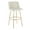 Cream Fabric/Gold Metal Base, variant on Silver Orchid  Vallberga 30" Fixed-Height Bar Stool with Metal Base & Round Gold Footrest (Set of 2) Grey Faux Leather/Black Metal Base Black Finish,