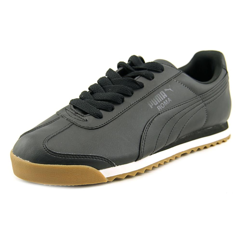 Puma Roma Round Toe Leather Sneakers - Walmart.com