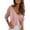 Pink, variant on Sweaters For Women Women Casual Solid Color Hollow V Neck Knit Sweater Womens Tops Khaki