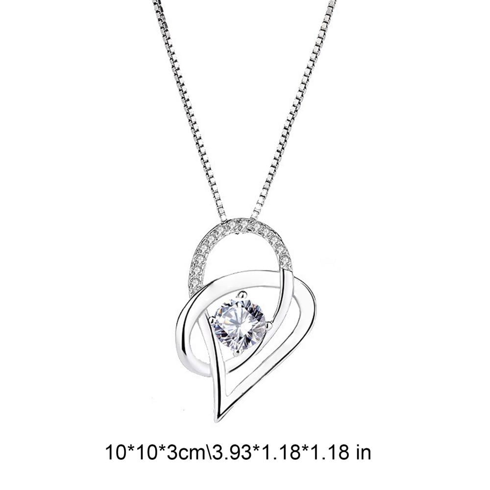 Famure Heart Pendant Necklace Mom 