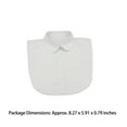 thumbnail image 2 of Decodeary Detachable False Collar Alt Clothing Sweater Versatile Half Shirts Round Collars for Apparel Clothes Accessories, 2 of 6