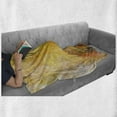 thumbnail image 6 of Yellow Flower Soft Flannel Fleece Blanket, Oil Painting Style Bouquet of Rose Daisy Gerbera Flowers Grunge Display, Cozy Plush for Indoor and Outdoor Use, 50" x 60", Mustard Orange, by Ambesonne, 6 of 6