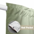 thumbnail image 2 of Sage Green Ombre Kitchen Window Curtains, Swag Curtains Valance for Bedroom Living Room Bathroom, Modern Gradient Abstract Art Rod Pocket Window Treatment Curtain Block Drapes 2 Panels 28"x36", 2 of 9
