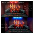 35 Inch Electric Fireplace Insert with Adjustable Flame Effect & Flame