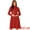 Red, variant on DARING DIVA Women's Long Sleeve Pleated Midi Shirt Dresses M Red