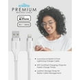 thumbnail image 4 of Liquipel Powertek iPad & iPhone Lightning Charger Cable, Fast Charging 6ft MFI, Premium White, 4 of 7