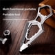 thumbnail image 4 of Regla Multifuncional 1Pcs Multi-Functional Portable Small Tool Combination with Bottle Opener Protractor Ruler Sander Cutter Wrench Set Saw and Screwdriver for DIY Outdoor and Emergency Use JASKFLY, 4 of 8