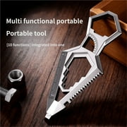 Multi-functional Multi-purpose Sword,Multitool Tactical Tool With Bottle Opener, Protractor, Dual-Scale Ruler, Fine-Grit Sander, Cord Cutter, Combination Wrench, Saw/Cutter