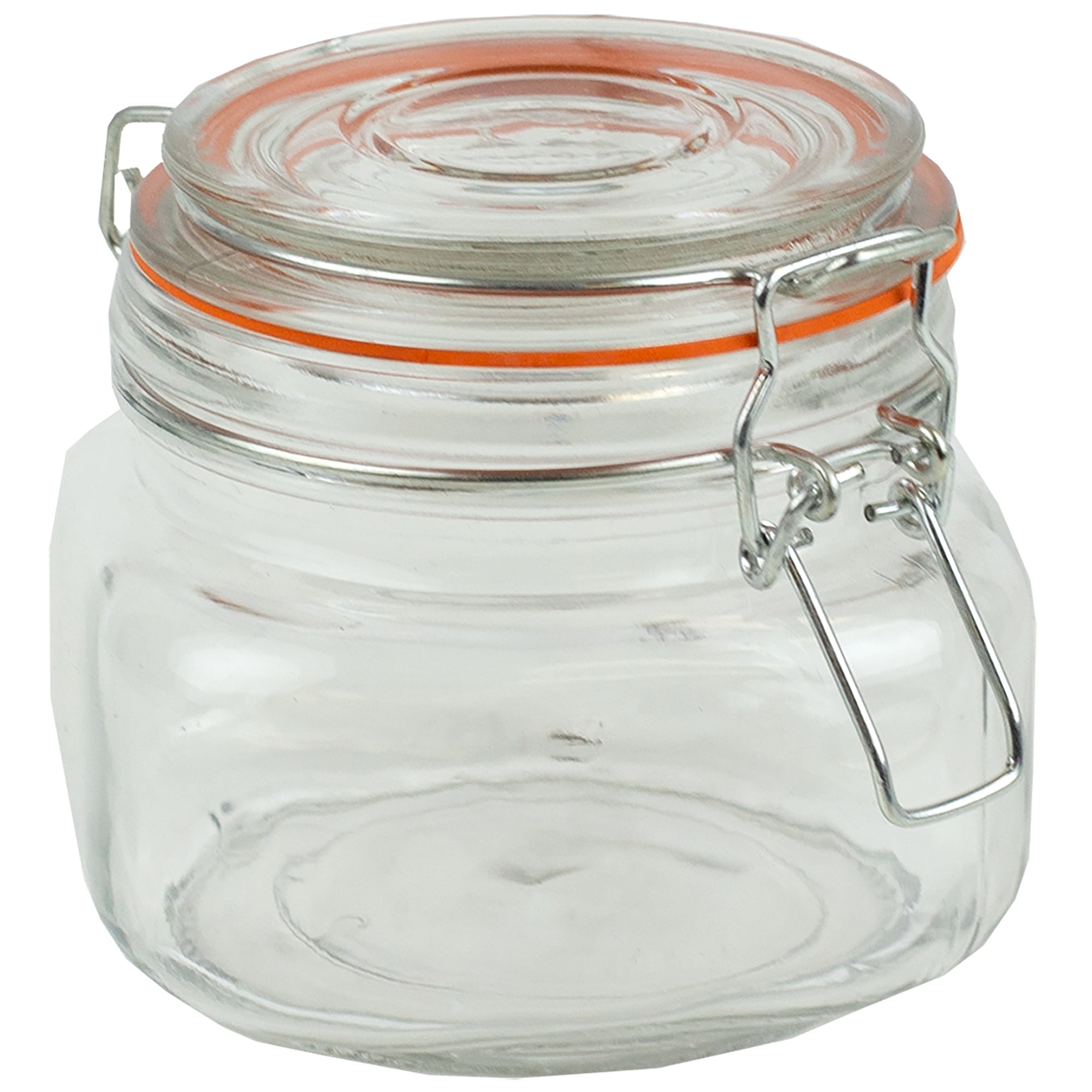 HB 14 Oz. Glass Pickling Jar with Wire Bail Lid and Rubber Seal Gasket