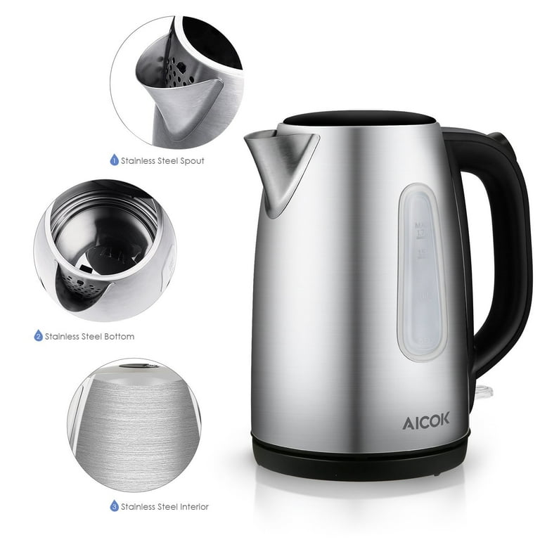 COMFEE' Stainless Steel Cordless Electric Kettle. 1500W Fast Boil with LED  Light, Auto Shut-Off and Boil-Dry Protection. 1.7 Liter for Sale in  Redmond, WA - OfferUp