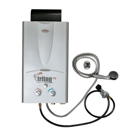 Camp Chef Triton 10 Liter Gas Portable Camp Water Heater w/ Shower Head | (Best Portable Water Heater)