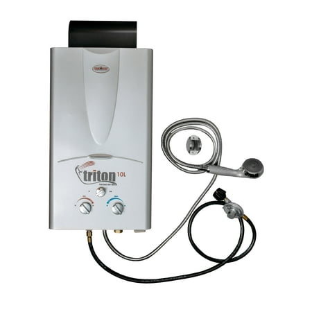 Camp Chef Triton 10 Liter Gas Portable Camp Water Heater w/ Shower Head | (Best Gas Hot Water Heater)